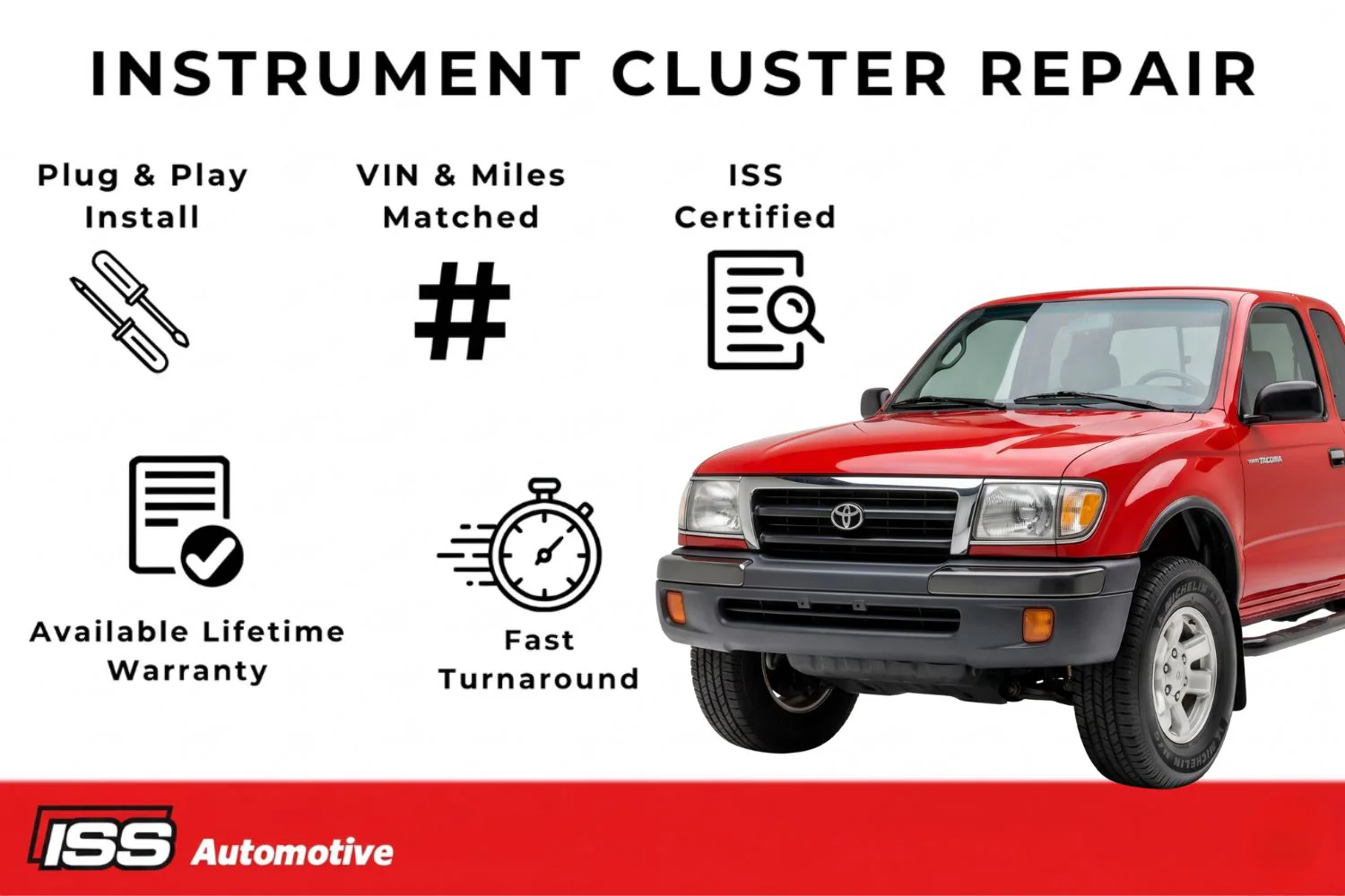 1995-1998 Toyota Tacoma - Instrument Cluster Repair - Image 3