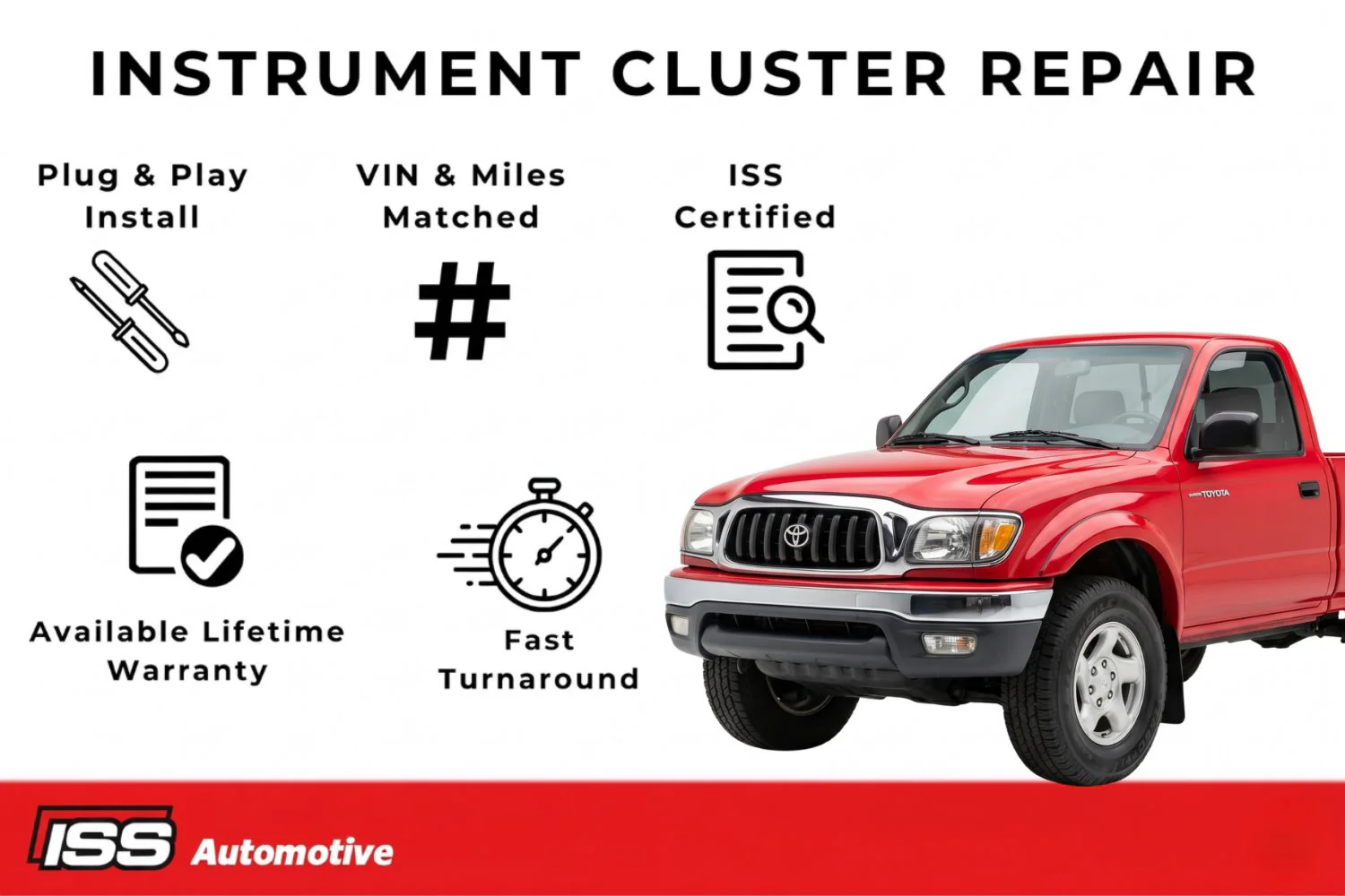 2001-2002 Toyota Tacoma - Instrument Cluster Repair - Image 3
