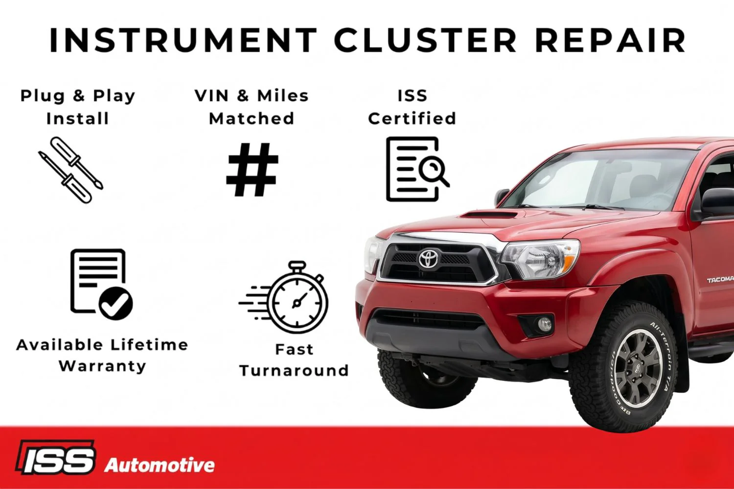 2012-2015 Toyota Tacoma - Instrument Cluster Repair - Image 3