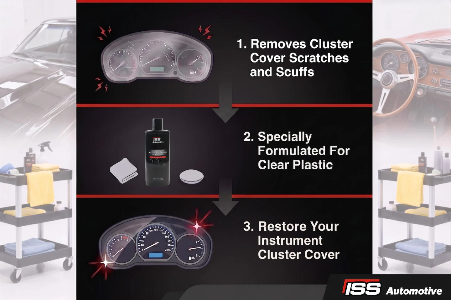 Clear Plastic Instrument Cluster Lens Polish - Image 4