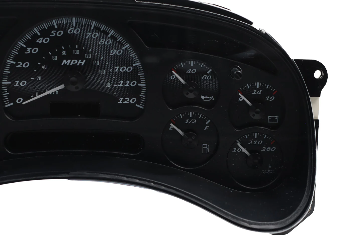 Cobalt Carbon Custom Instrument Cluster Replacement - 2003-2006 GMC Sierra - Image 4
