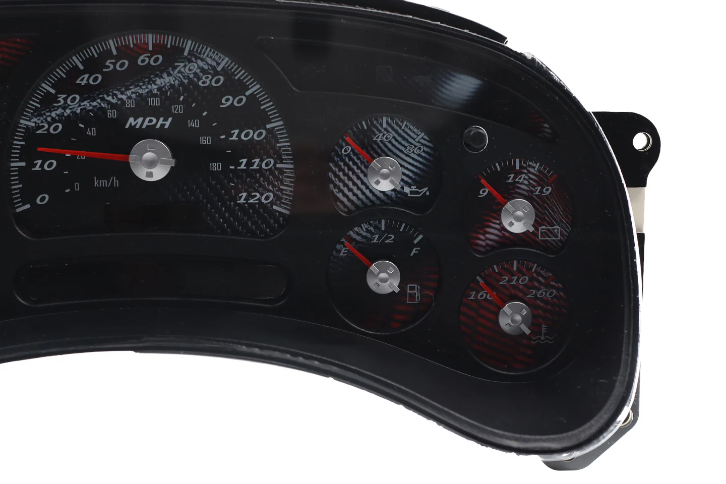 Corsa Rosso Custom Instrument Cluster Replacement - 2003-2006 Chevy Silverado - Image 4