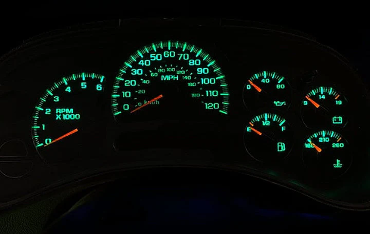 Green LED Lights Instrument Cluster | GM & Chevy 03-06